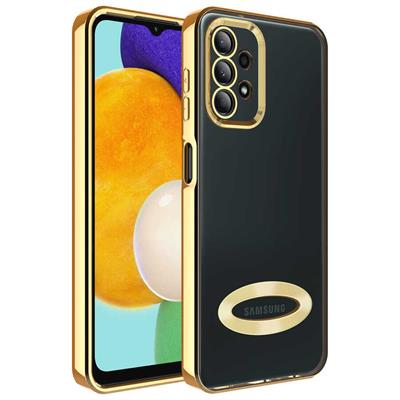 Galaxy A23 Uyumlu Kılıf Kamera Korumalı Logo Gösteren Zore Omega Kapak