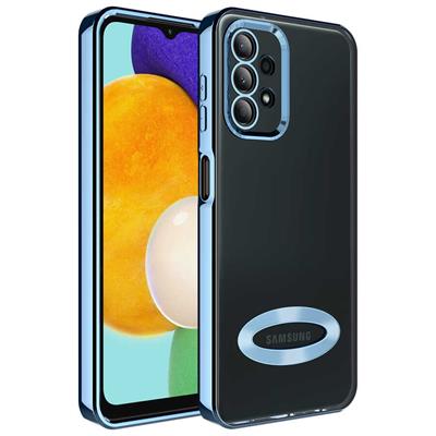 Galaxy A23 Uyumlu Kılıf Kamera Korumalı Logo Gösteren Zore Omega Kapak