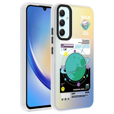 Galaxy A24 Uyumlu Kılıf Desenli Zore Dragon Sert Kapak