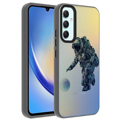 Galaxy A24 Uyumlu Kılıf Desenli Zore Dragon Sert Kapak