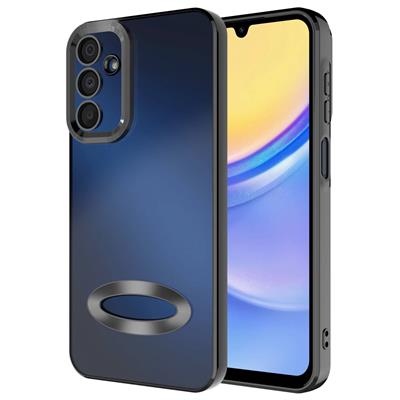 Galaxy A25 Uyumlu Kılıf Kamera Korumalı Logo Gösteren Zore Omega Kapak