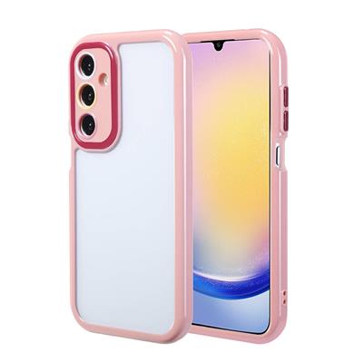 Galaxy A25 Uyumlu Kılıf Kamera Korumalı Renkli Kenar ve Çerçeve Tasarımlı Zore Vitamin Kapak