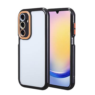 Galaxy A25 Uyumlu Kılıf Kamera Korumalı Renkli Kenar ve Çerçeve Tasarımlı Zore Vitamin Kapak