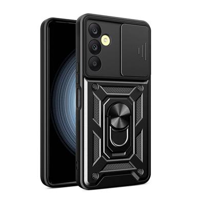 Galaxy A25 Uyumlu Kılıf Magnetik Standlı Kamera Korumalı Zore Sürgülü Vega Kapak