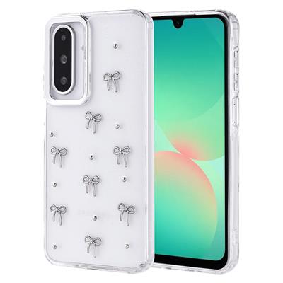 Galaxy A26 Uyumlu Kılıf Airbag Tasarımlı Simli Şeffaf Zore Kutup Kapak