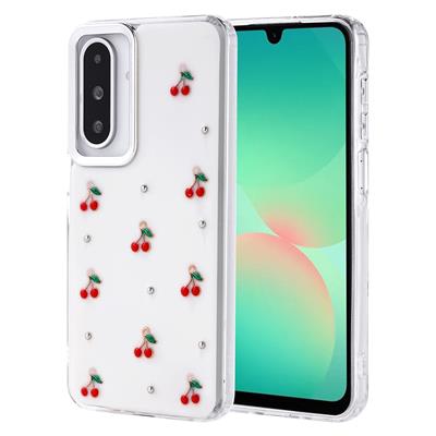 Galaxy A26 Uyumlu Kılıf Airbag Tasarımlı Simli Şeffaf Zore Kutup Kapak