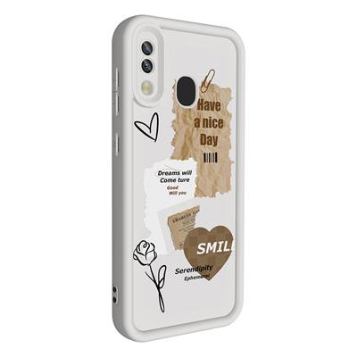 Galaxy A30 Uyumlu Kılıf Kamera Korumalı Baskılı Arka Yüzey Zore Klas Kapak