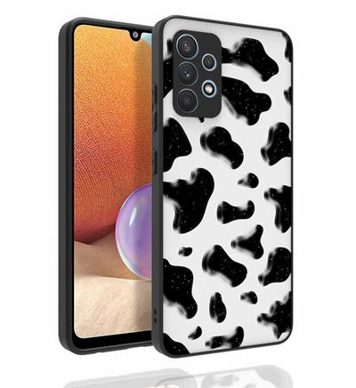 Galaxy A32 4G Uyumlu Kılıf Desenli Kamera Korumalı Parlak Zore Nora Kapak