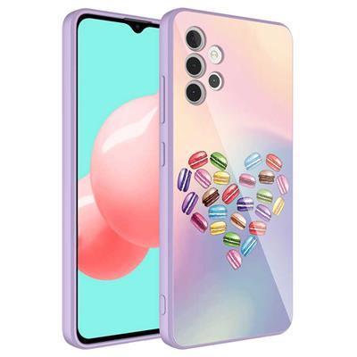 Galaxy A32 4G Uyumlu Kılıf Kamera Korumalı Desenli Sert Silikon Zore Epoksi Kapak