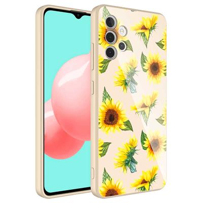 Galaxy A32 4G Uyumlu Kılıf Kamera Korumalı Desenli Sert Silikon Zore Epoksi Kapak