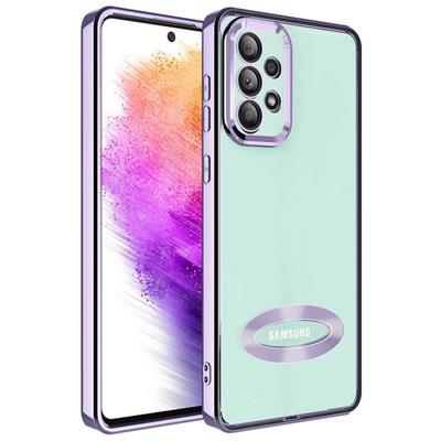 Galaxy A32 4G Uyumlu Kılıf Kamera Korumalı Logo Gösteren Zore Omega Kapak
