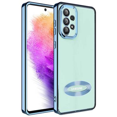Galaxy A32 4G Uyumlu Kılıf Kamera Korumalı Logo Gösteren Zore Omega Kapak