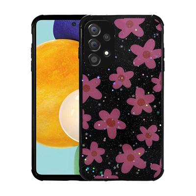 Galaxy A32 4G Uyumlu Kılıf Simli Desenli Kamera Korumalı Parlak Zore Popy Kapak