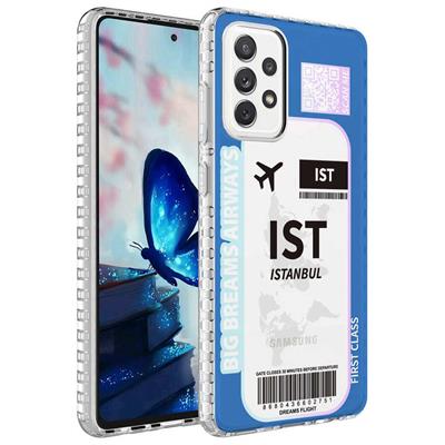 Galaxy A33 5G Uyumlu Kılıf Airbag Kenarlı Renkli Desenli Silikon Zore Elegans Kapak