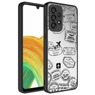 Galaxy A33 5G Uyumlu Kılıf Aynalı Desenli Kamera Korumalı Parlak Zore Mirror Kapak