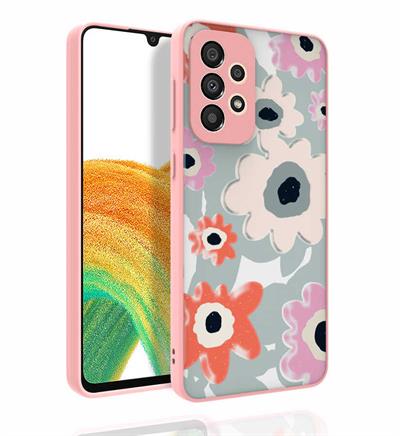 Galaxy A33 5G Uyumlu Kılıf Desenli Kamera Korumalı Parlak Zore Nora Kapak