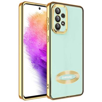 Galaxy A33 5G Uyumlu Kılıf Kamera Korumalı Logo Gösteren Zore Omega Kapak