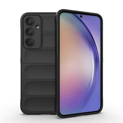 Galaxy A35 Uyumlu Kılıf Esnek TPU Oyuklu Arka Yüzey Tasarımlı Zore Etnik Silikon Kapak