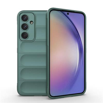 Galaxy A35 Uyumlu Kılıf Esnek TPU Oyuklu Arka Yüzey Tasarımlı Zore Etnik Silikon Kapak