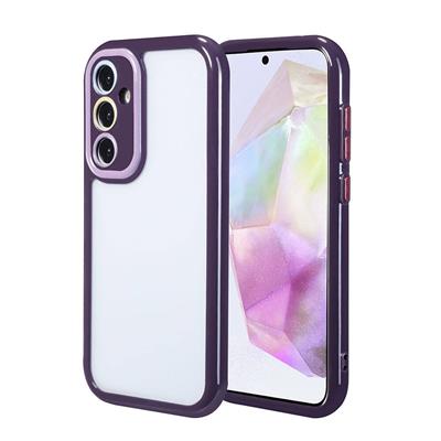 Galaxy A35 Uyumlu Kılıf Kamera Korumalı Renkli Kenar ve Çerçeve Tasarımlı Zore Vitamin Kapak