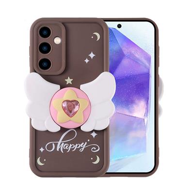 Galaxy A35 Uyumlu Kılıf Kamera Korumalı Figür Tasarımlı Zore Kapya Kapak