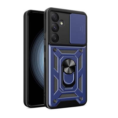 Galaxy A35 Uyumlu Kılıf Magnetik Standlı Kamera Korumalı Zore Sürgülü Vega Kapak