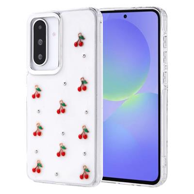 Galaxy A36 Uyumlu Kılıf Airbag Tasarımlı Simli Şeffaf Zore Kutup Kapak