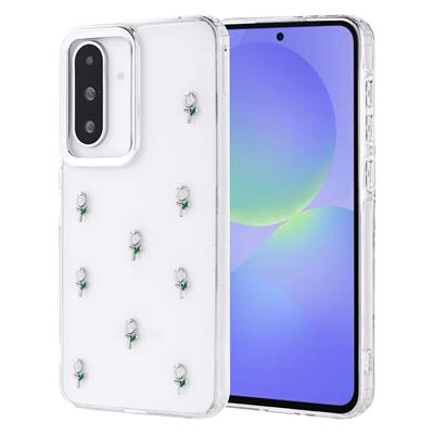 Galaxy A36 Uyumlu Kılıf Airbag Tasarımlı Simli Şeffaf Zore Kutup Kapak