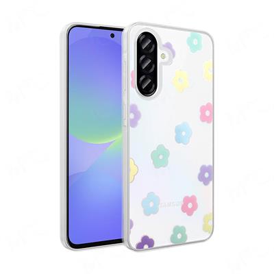 Galaxy A36 Uyumlu Kılıf Şeffaf Figürlü Zore Folk Sert Kapak