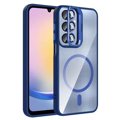 Galaxy A36 Uyumlu Kılıf Standlı ve Kamera Lens Hediyeli Zore Etro Kapak