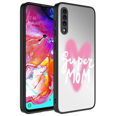 Galaxy A50 Uyumlu Kılıf Aynalı Desenli Kamera Korumalı Parlak Zore Mirror Kapak