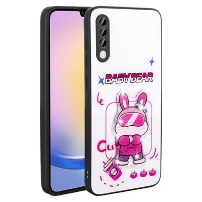 Galaxy A50 Uyumlu Kılıf Parlayan Kabartmalı İkonik Figürlü Zore Amas Silikon Kapak