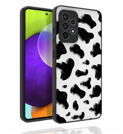 Galaxy A52 Uyumlu Kılıf Desenli Kamera Korumalı Parlak Zore Nora Kapak