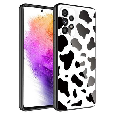 Galaxy A52 Uyumlu Kılıf Kamera Korumalı Desenli Sert Silikon Zore Epoksi Kapak