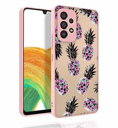 Galaxy A53 5G Uyumlu Kılıf Desenli Kamera Korumalı Parlak Zore Nora Kapak