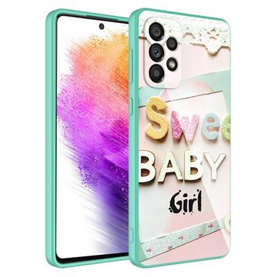 Galaxy A53 5G Uyumlu Kılıf Kamera Korumalı Desenli Sert Silikon Zore Epoksi Kapak