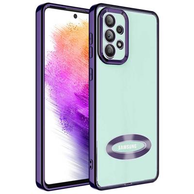 Galaxy A53 5G Uyumlu Kılıf Kamera Korumalı Logo Gösteren Zore Omega Kapak