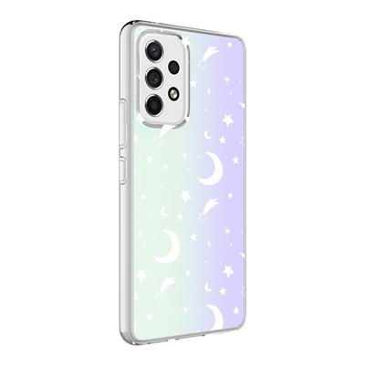 Galaxy A53 5G Uyumlu Kılıf Zore M-Blue Desenli Kapak