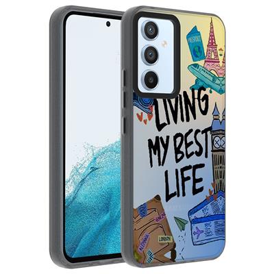 Galaxy A54 Uyumlu Kılıf Desenli Zore Dragon Sert Kapak