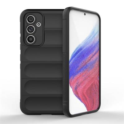 Galaxy A54 Uyumlu Kılıf Esnek TPU Oyuklu Arka Yüzey Tasarımlı Zore Etnik Silikon Kapak