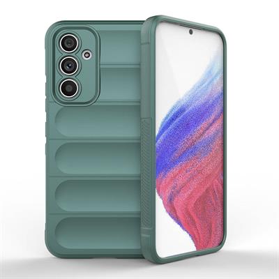 Galaxy A54 Uyumlu Kılıf Esnek TPU Oyuklu Arka Yüzey Tasarımlı Zore Etnik Silikon Kapak