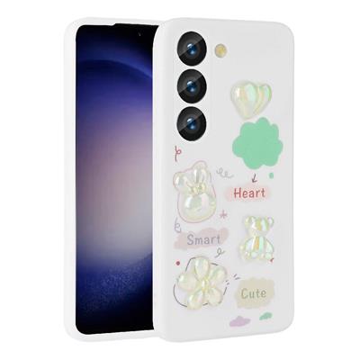 Galaxy A54 Uyumlu Kılıf Kabartma Figürlü Parlak Zore Toys Silikon Kapak