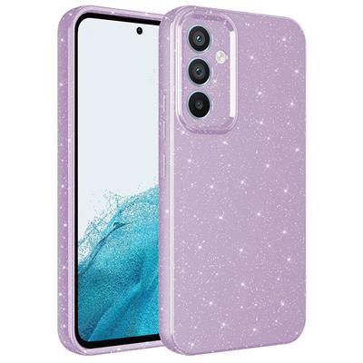 Galaxy A54 Uyumlu Kılıf Kamera Korumalı Simli Lüks Zore Koton Kapak
