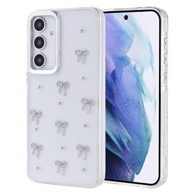 Galaxy A55 Uyumlu Kılıf Airbag Tasarımlı Simli Şeffaf Zore Kutup Kapak