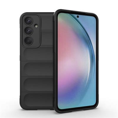 Galaxy A55 Uyumlu Kılıf Esnek TPU Oyuklu Arka Yüzey Tasarımlı Zore Etnik Silikon Kapak