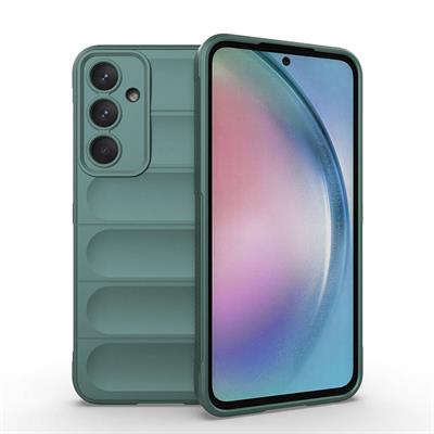 Galaxy A55 Uyumlu Kılıf Esnek TPU Oyuklu Arka Yüzey Tasarımlı Zore Etnik Silikon Kapak