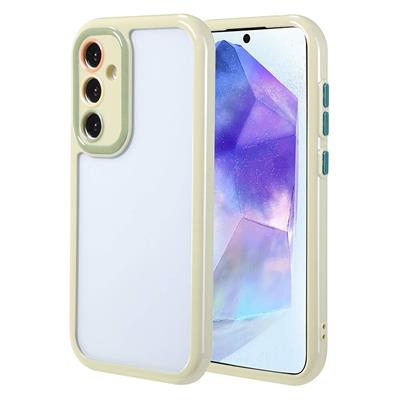 Galaxy A55 Uyumlu Kılıf Kamera Korumalı Renkli Kenar ve Çerçeve Tasarımlı Zore Vitamin Kapak