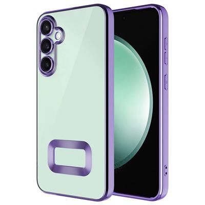 Galaxy A55 Uyumlu Kılıf Kamera Korumalı Logo Gösteren Zore Omega Kapak