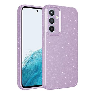 Galaxy A55 Uyumlu Kılıf Kamera Korumalı Simli Lüks Zore Koton Kapak