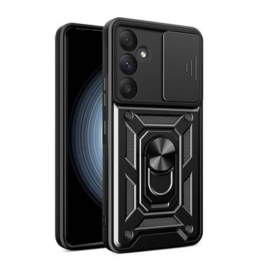 Galaxy A55 Uyumlu Kılıf Magnetik Standlı Kamera Korumalı Zore Sürgülü Vega Kapak